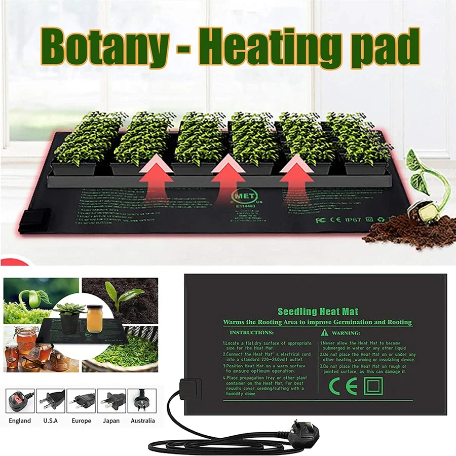 4 Sizes 220V EU Plug Seedling  - Seedling Heat Mat 评论和价格