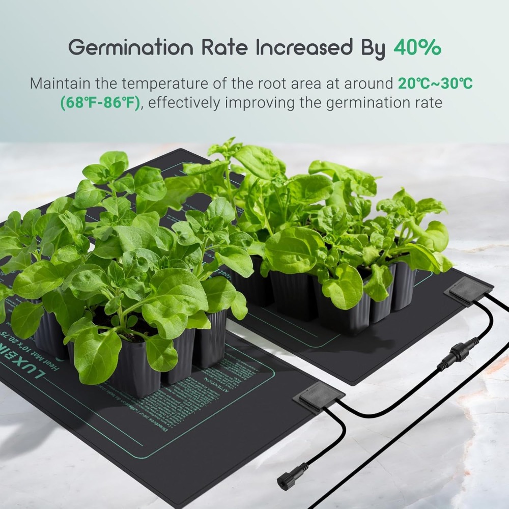 4 Pack Seedling Heat Mat with  - Seedling Heat Mat 评论和价格