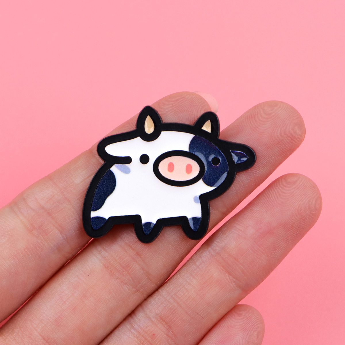 Cartoon Farm Cow Brooch Animal - Farming Japan 评论和价格