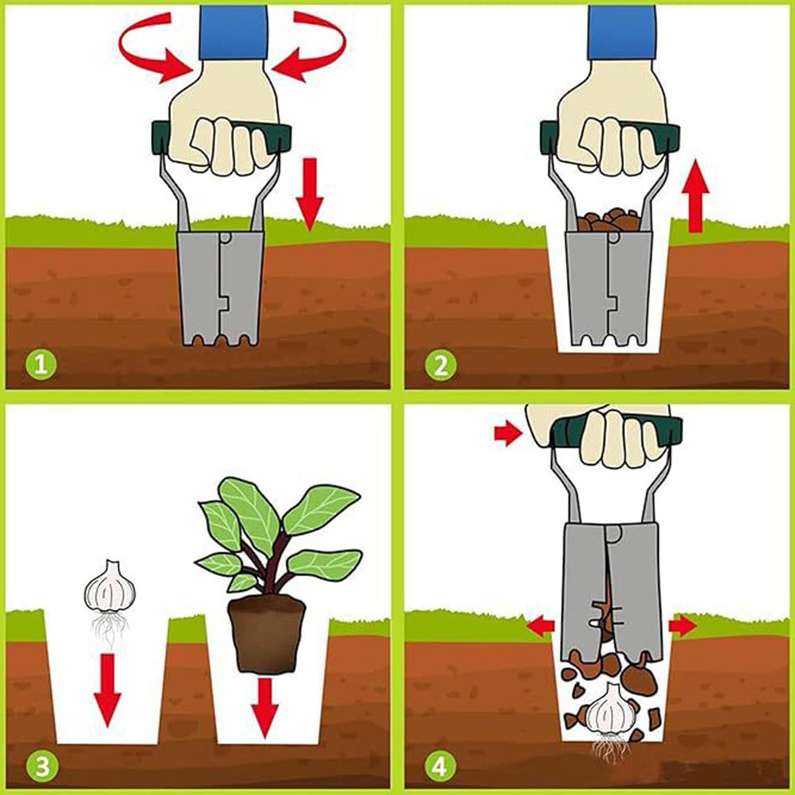Vegetable Garden Seedling Tran - Vegetable Transplanter 评论和价格