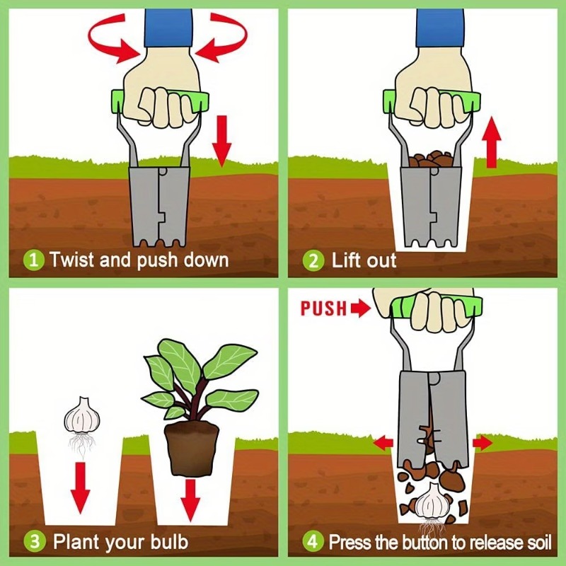 1-5PCS Handle Seedling Transpl - Vegetable Transplanter 评论和价格