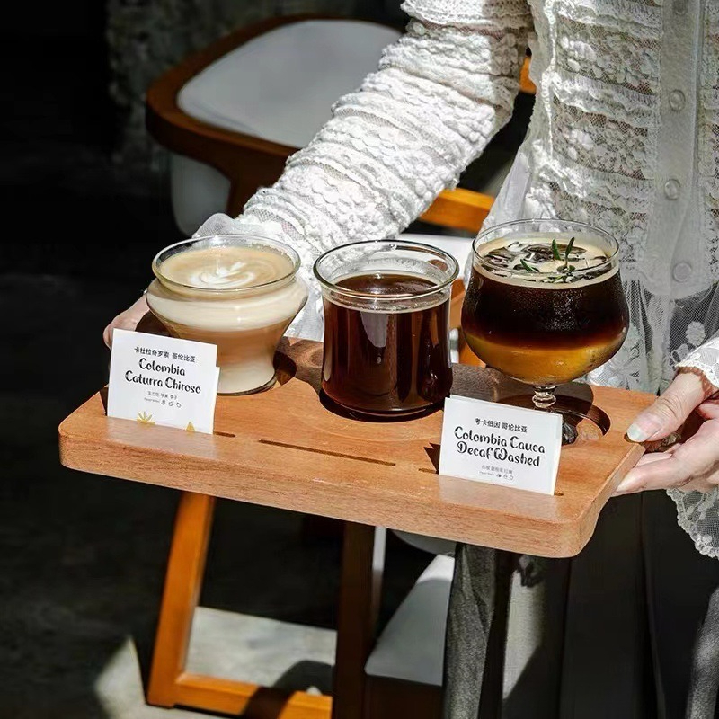 Wooden Coffee Cup Tray, Farm H - Farming Japan 评论和价格