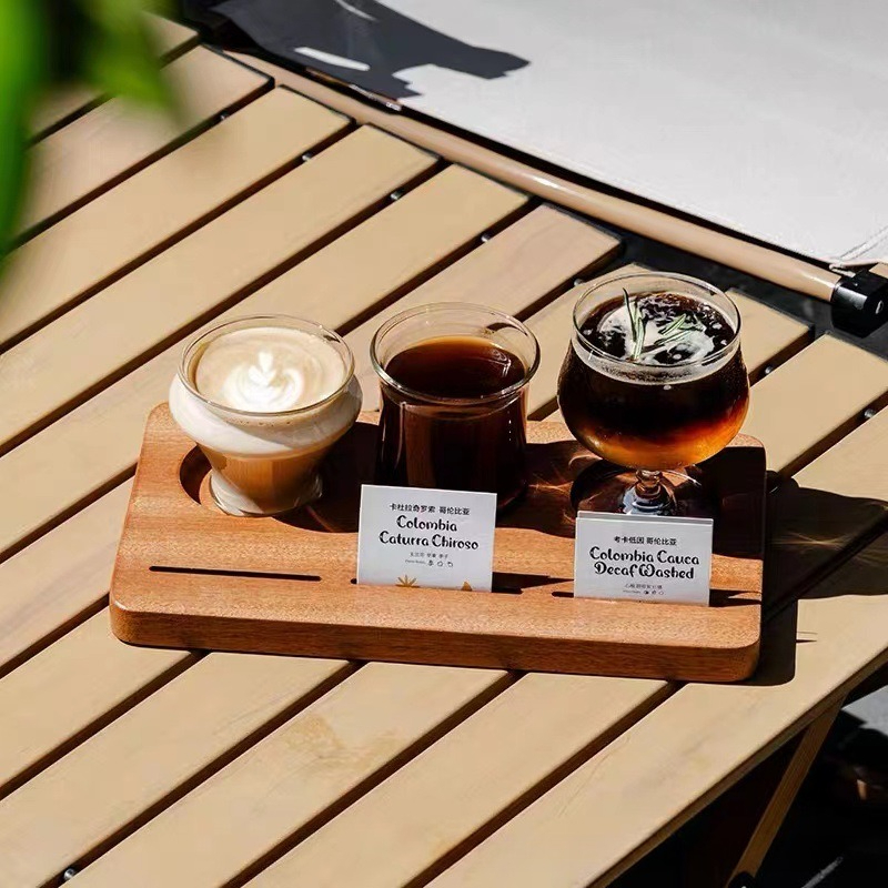 Wooden Coffee Cup Tray, Farm H - Farming Japan 评论和价格