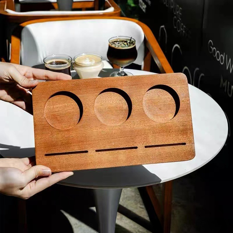 Wooden Coffee Cup Tray, Farm H - Farming Japan 评论和价格