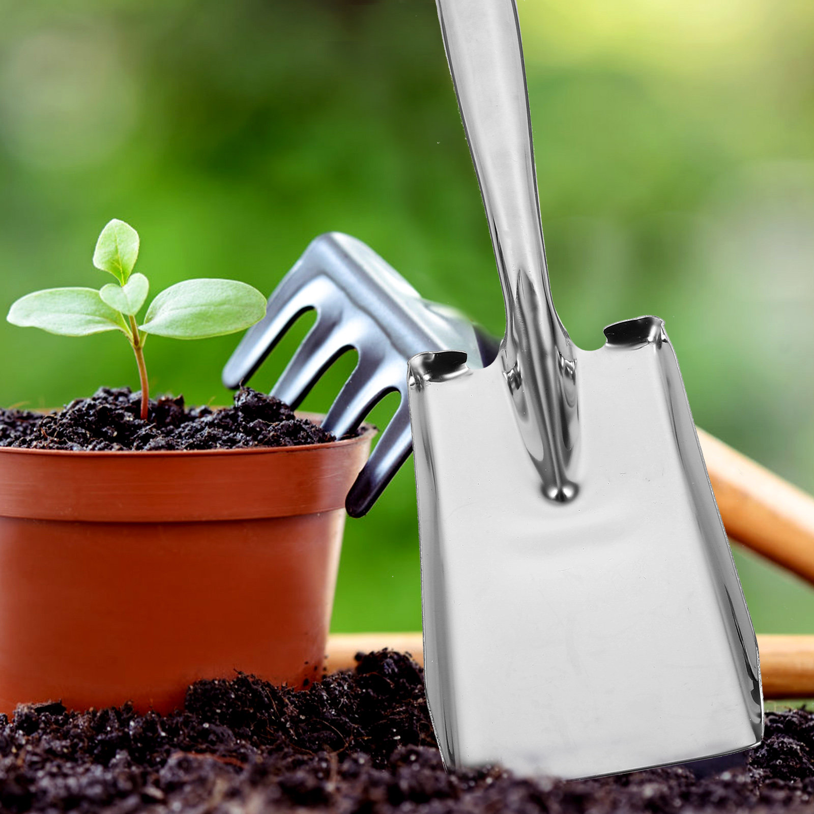 Thicken Stainless Steel Shovel - Vegetable Transplanter 评论和价格