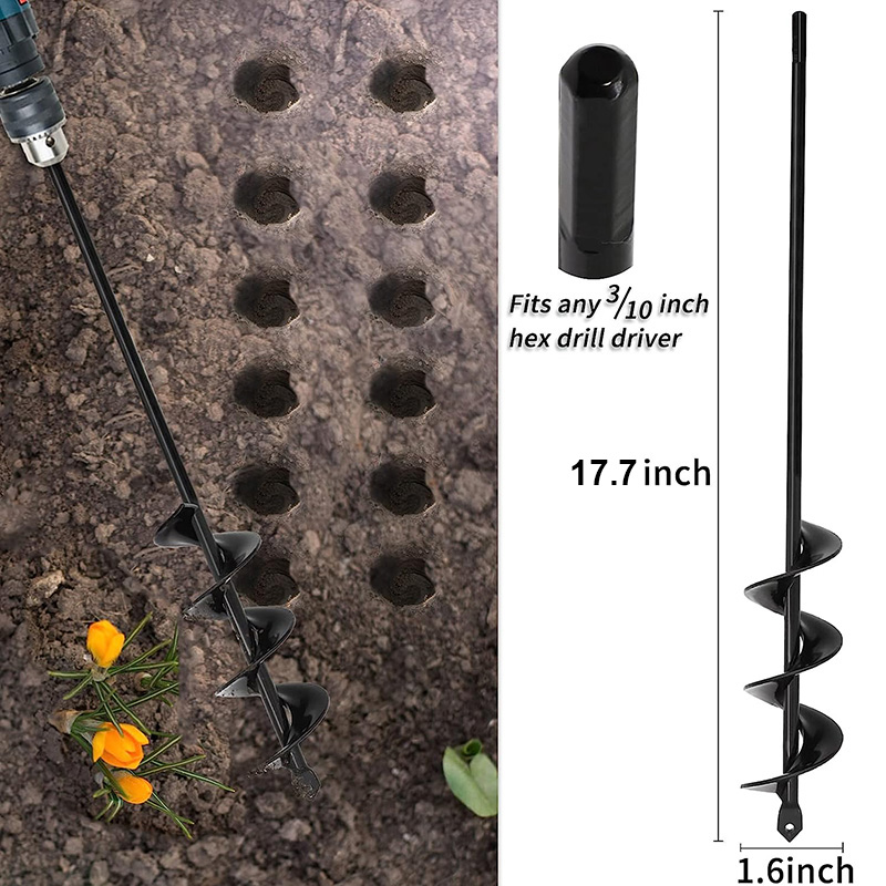 Garden Earth Auger Spiral Dril - Vegetable Transplanter 评论和价格