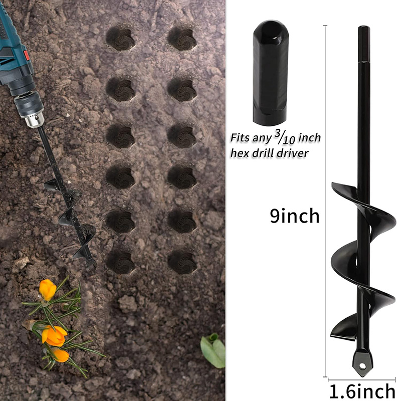 Garden Earth Auger Spiral Dril - Vegetable Transplanter 评论和价格