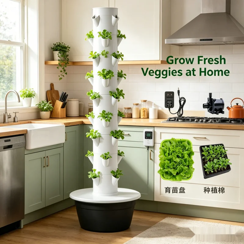 Smart Vertical Hydroponic Towe - Hydroponic Nft Channel 评论和价格