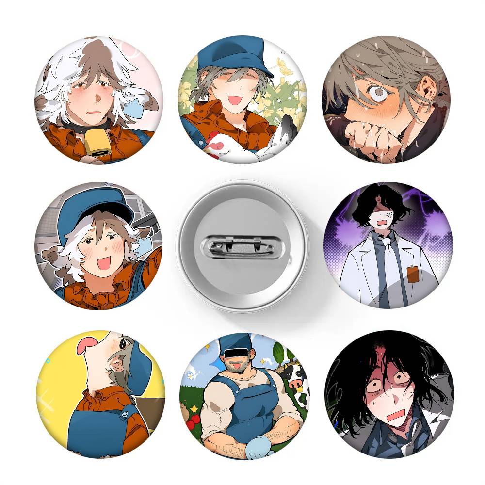 Manhwa Mr As Farm Round Badge  - Farming Japan 评论和价格