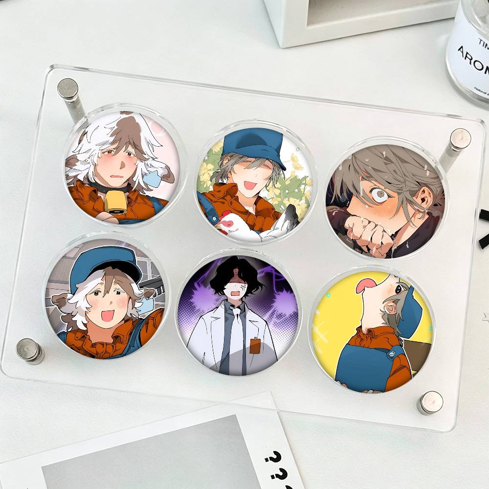 Manhwa Mr As Farm Round Badge  - Farming Japan 评论和价格